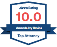 Avvo Rating 10.0 Amanda Ivy Bevins Top Attorney